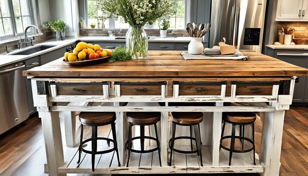 This project was exciting for two reasons. First, it let me finally have a kitchen island. Second, it was a chance to blend my passion for old furniture with my farmhouse style. I was ready to turn my vision into reality and make a unique island for my kitchen.