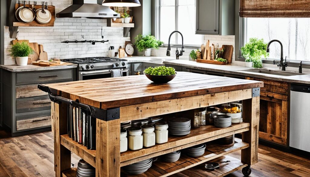 The final kitchen island looks unique and fits with a farmhouse style. By using DIY skills and reusing old materials, you can make an impactful, budget-friendly project. This project shows off your creativity and woodworking skills well.