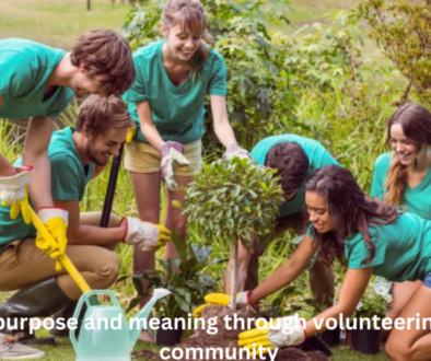 A group of individuals with obscured faces wearing green t-shirts and gloves engaged in a community gardening project.