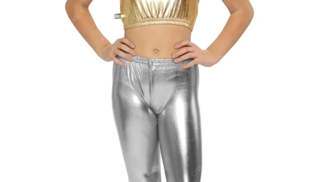 girls shiny leggings