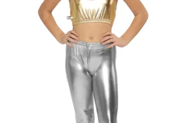 girls shiny leggings